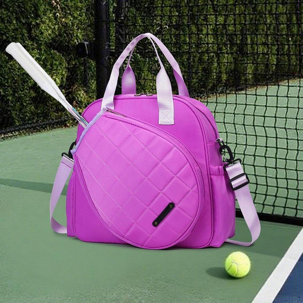 Tennis Racket Bag Crossbody Large with Removable Adjustable Shoulder Strap for Men Women Tote