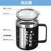 Livole Stainless Steel Vacuum Insulated Mug with Keeps Hot or Coffee Straw Birthday Gift for Women and Boys and Popular and Funny Gift for and Black
