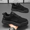 Fashion Men's spring new breathable anti slip wear-resistant workwear shoes men's casual simple comfortable sports board shoes