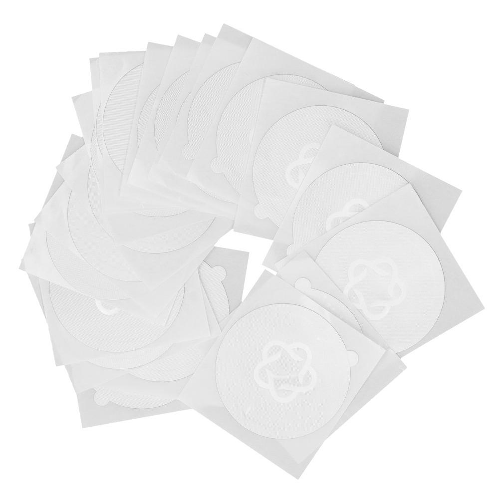 50 PCS set Silver Aluminum Foil Sealing Stickers Aluminum Foil Material Foil Sealing Lids Cafe Use