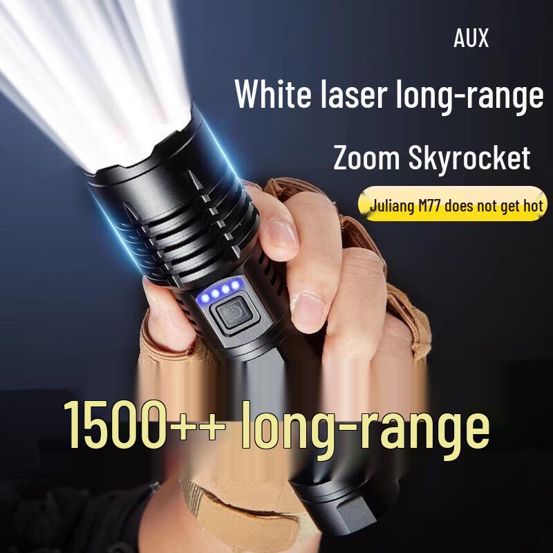Aux Ultra-Bright Rechargeable LED Flashlight