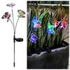 Waterproof Solar Powered Butterfly Lamp RGB Swaying Butterfly Lights Wedding Courtyard