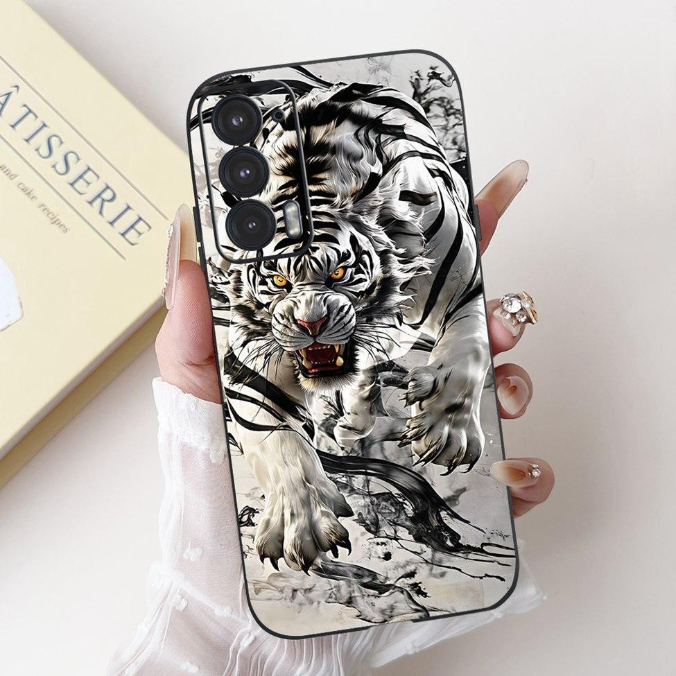 For Edge 20 20Pro 20Lite Phone Cover For Motorola Edge 20 Pro Case Silicone Luxury Fashion Love Cute Cat Girl Funny Cool Painted