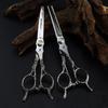 6.0 Inch, Neptune Yagushi Handle Hair Scissors, Straight Cutting Teeth Scissors, Thin Cutting Hair Salon Special Foreign Trade Explosion