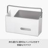 Diaper Storage with Hangs Over Baby Care 39cm Wide x Deep x Made in Japan Like-it Handle, Crib, Storage, 18.2cm 22.2cm High, Gray,