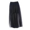 Women High Low Tutu Skirts Dancewear Layered Mesh Tulle Skirt for Stage Performance
