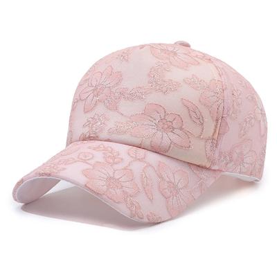 Lightweight Lace Sun Hat For Women - Breathable, Uv Protection Baseball Cap | Fashionable Streetwear Accessory With Adjustable