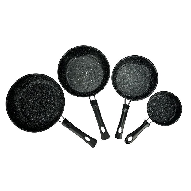 Maifan Stone Non-Stick Mini Wok for Stir-Fry, Steak, Vegetables, Pancakes, and Dumplings; Induction Compatible.