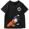 Najnowsza Letnia Koszulka z Nadrukiem Kreskówki "Dragon Ball" Goku 100% Bawełna z Oddychającym i Wygodnym Designem