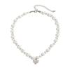 Heart-shaped Choker Necklace Irregular Crystal Necklace Vintage Chain Necklace  Jewelry Accessories