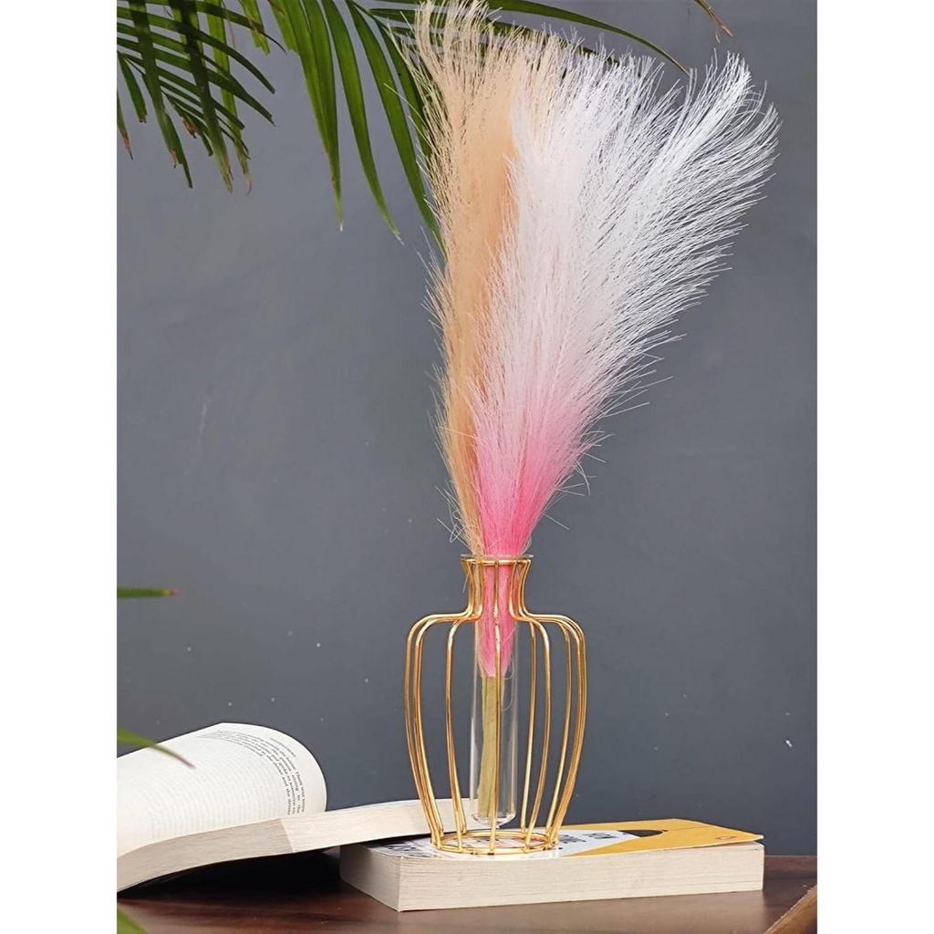 1 Stück Metallvase für Heimdeko, Wohnzimmer, Schlafzimmer, Büro, Tischdekoration | Vermehrungsstation mit Metallrahmen,