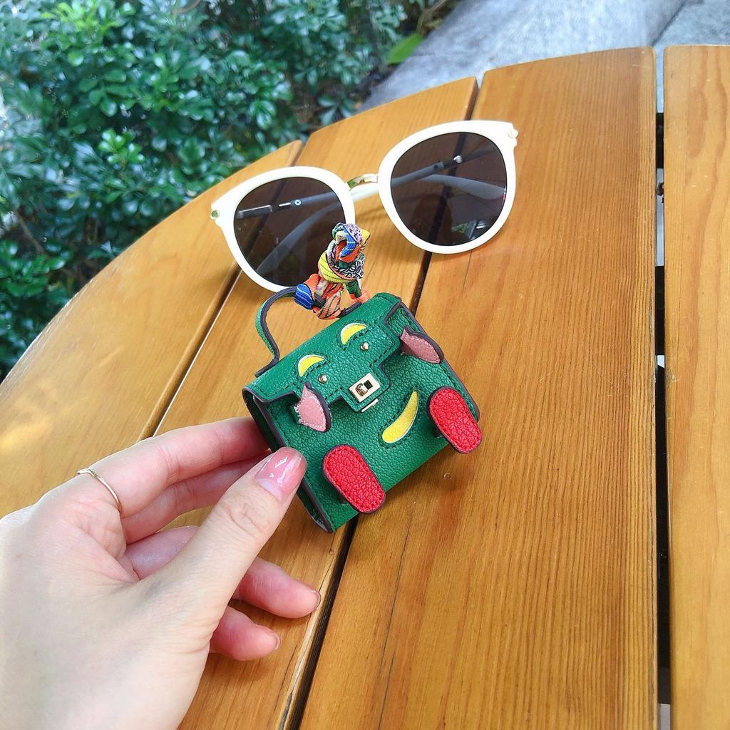 Microfiber Leather Bag Pendant Car Pendant Little Monster Female Japan And South Korea Trend Small Bag Guochao