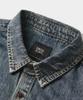 Dimiteulibeullaeg Double Knee Denim Short Sleeve Shirt_Dust Indigo