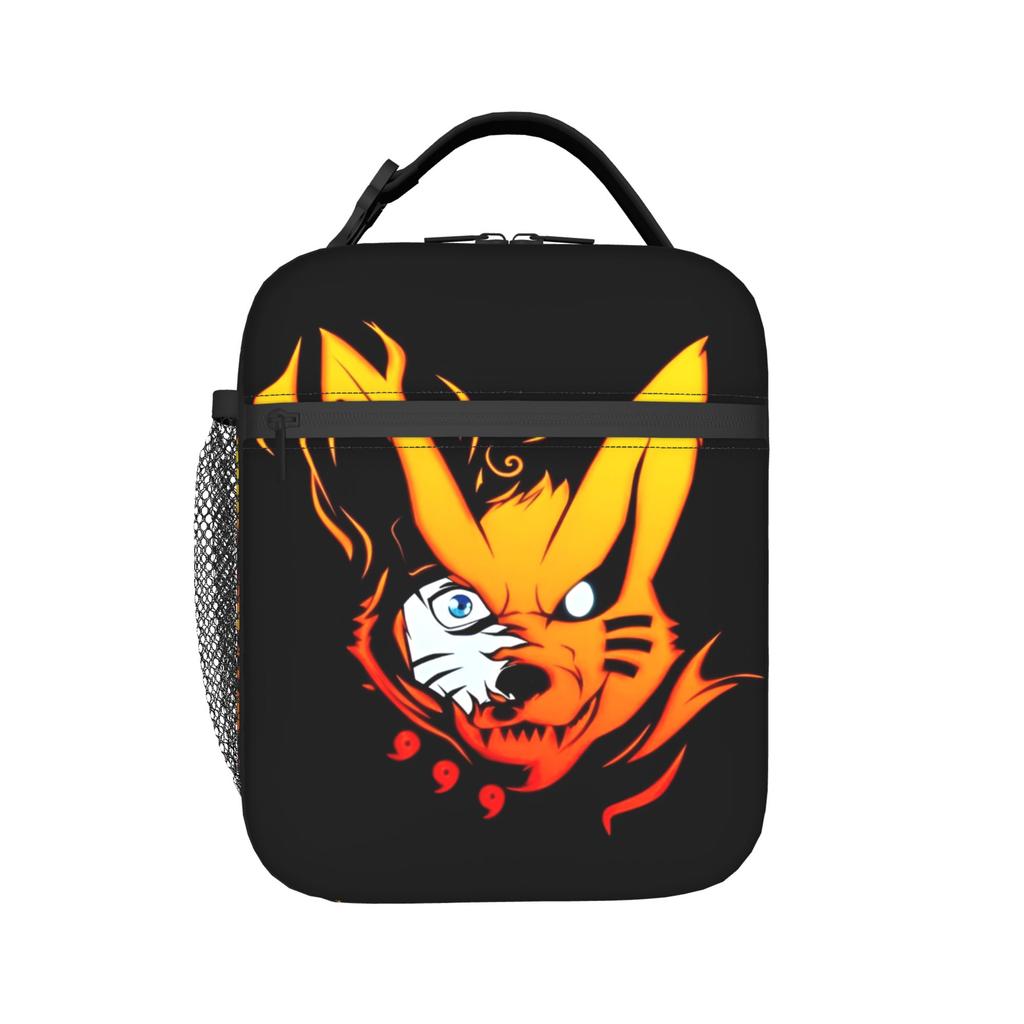 Custom N-Narutoes Uzumaki Thermal Insulated Lunch Bag Women Men Anime Portable Lunch Tote for Work School Travel Storage Food