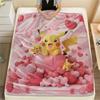 1 Stück Flanelldecke mit Pokemon-Liebesdruck, Hohe Qualität, Bequem für alle Jahreszeiten, Heimdekoration, Wärme und Komfort, Perfekt für Weihnachtsgeschenke