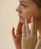 Bonbeau Kitsch Smile Face Point Bold Signet Ring (Type A)