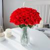 10Pcs Red Roses Bouquet Vase for Home Decor Garden Wedding Decorative Wreaths Diy Handwork Flower Arrangement Artificial Flowers