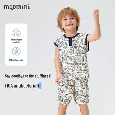 MQDMINI Little Bear Life Boys' Vest & Shorts Set