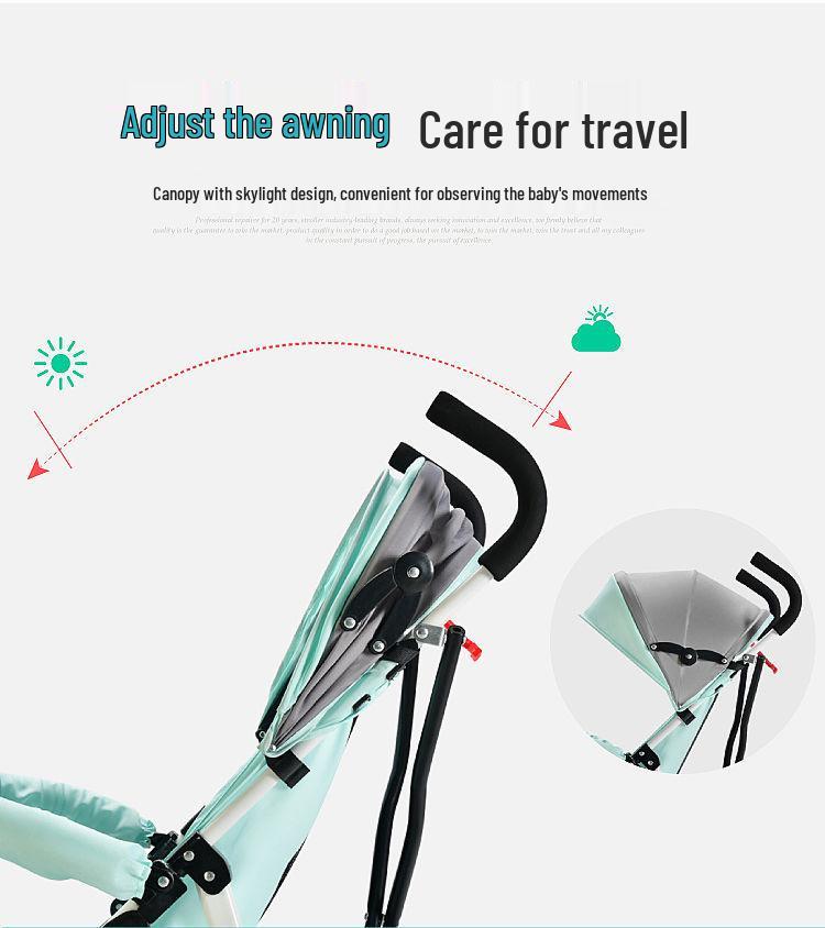 Lightweight Folding Baby and Toddler Umbrella Stroller with Recline Feature