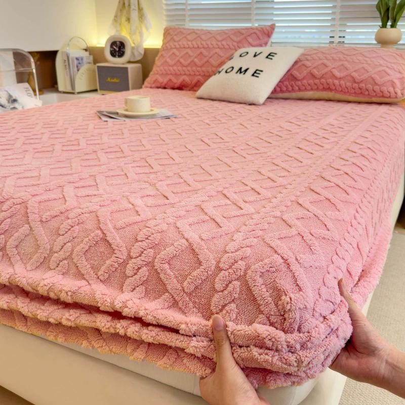 Pink Faux Fur Throw Blanket for Couch Bubble Cute Soft Warm Comforter Thick Furry Blanket for Sofa Bedroom Cozy Blankets for Women Gift Luxury Blanket
