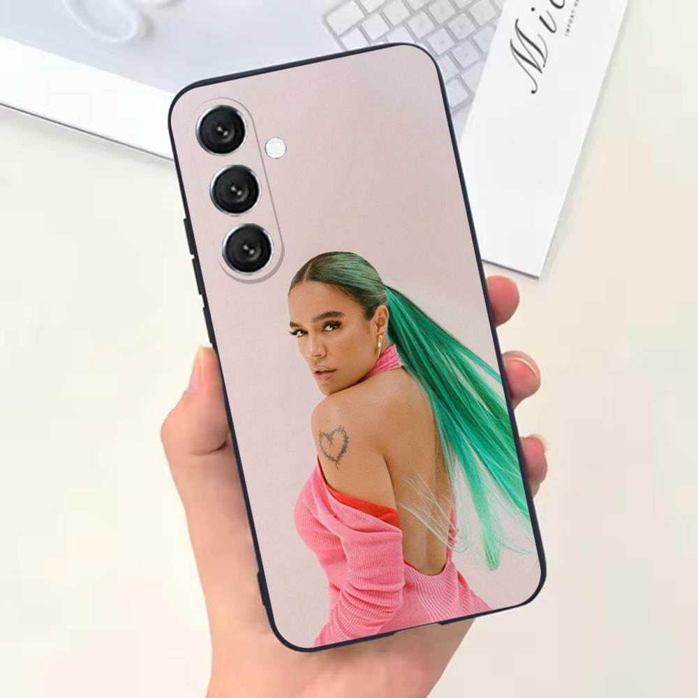 Karol G Dibujos Animados Phone Case For Samsung Galaxy A13,A21s,A22,A31,A32,A52,A53,A71,A80,Soft Black Shell