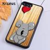 Krajews Cute Cartoon Koala TPU Phone Case Cover For iPhone 17 Air 16 15 14 plus 11 12 13 pro max coque Shell Fundas