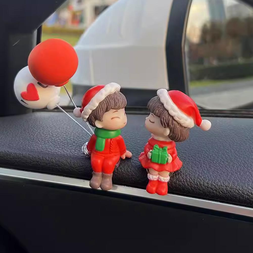 1PC Tree Branch Romantic Couple Car Decoration Creative Car Decoration Fashion Creative Car Accessories Christmas Ornaments