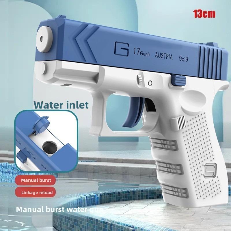 Summer Pool Electric Water Gun Rechargeable Automatic & Manual Spray Gun Capacity Range Up To 32 FT Range for Adults & Kids