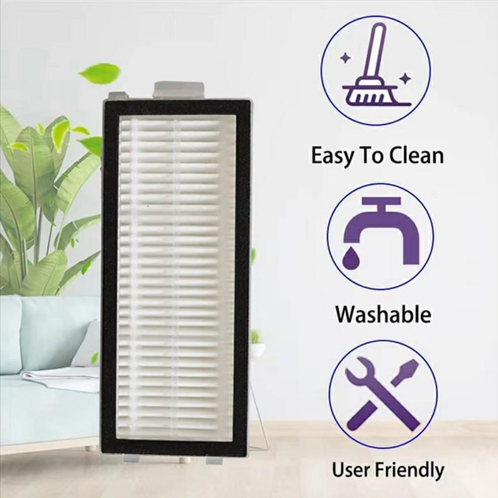 2PCS Sweeping Robot Filter for Roborock V20/P10s Pro/Qrevo Master/G30 Space/P10S Vacuum Cleaner Replacement Accessory