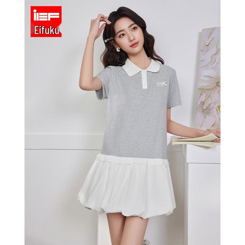 Летнее платье IEF 2026 в корейском стиле с вставками L