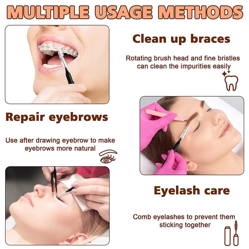 Hot 20Pcs Mini Eyebrow Brow Perm Brush Disposable Micro Brush Brow Lift Tool Eyelash Comb Lash Lifting Beauty Makeup Accessories