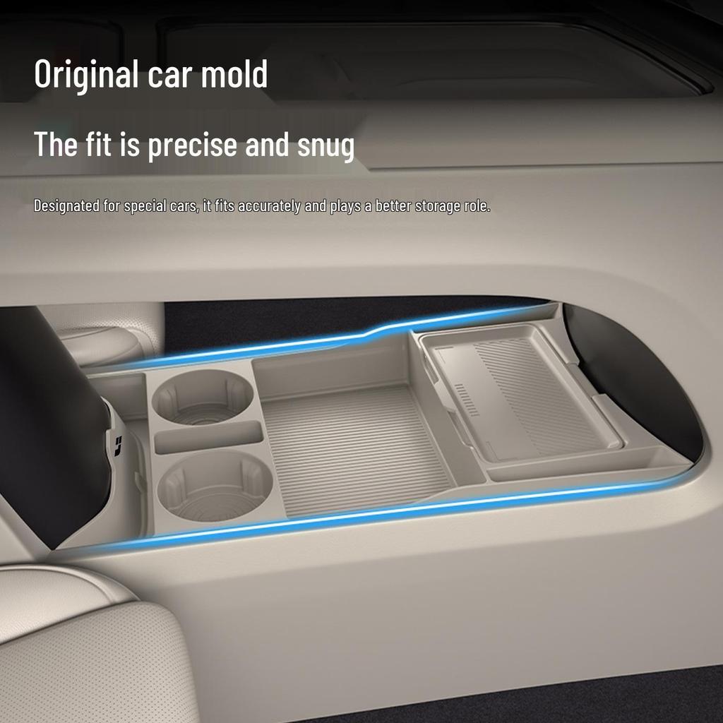 Li Auto i6 Lower Console Silicone Storage Box: Fits 25 Models, Non-slip & Wear-resistant