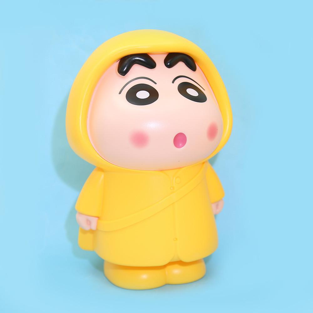Style Unique Cartoon Raincoat Piggy Bank Featuring Xinxin Heart Design Gesture