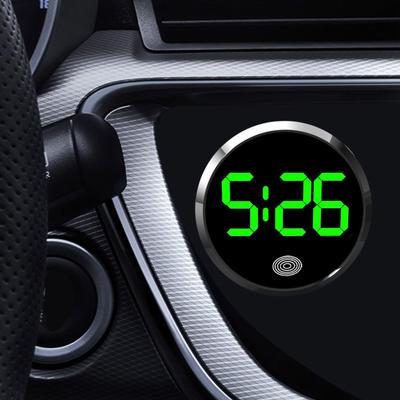 Fashionable LED Car Clock Touch-Control Dashboard Watch, LED Display Light for Fridge RV Classroom Travel Vehicle Supplies