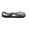 Battery SEIKO SQ Antique Vintage Octagon Watch with Strap Working/ New 5H23-8B00 Day-Date [ab6]