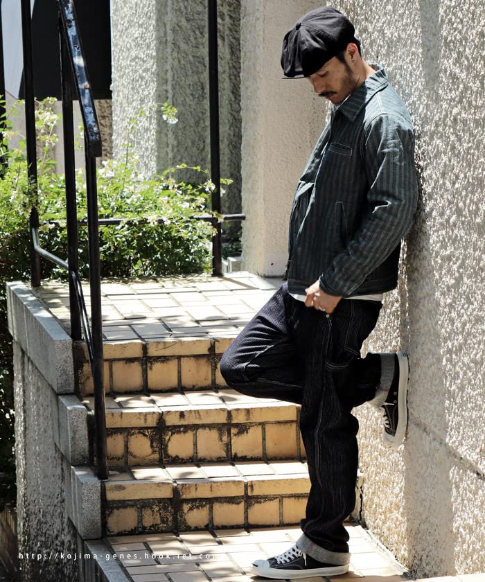 Kojima Jeans Cord Denim Painter Size 34 Men's Pants, Indigo,