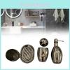 Stainless Steel Soap Dispenser Bathroom Set With Manual Pump For Home Use