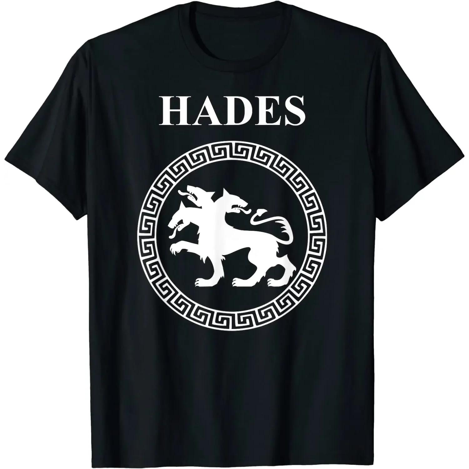 

Hades Ancient Greek God Icon T-Shirt 100% Cotton O-Neck Summer Short Sleeve Casual Mens T-shirt Size S-3XL XXXXXL чорний