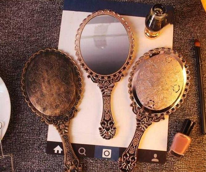 Lash Mirror Hand Travel Makeup Hand Held Mirror for Eyelash Extension Mirror LAVA Handheld Makeup m Irror Vanity