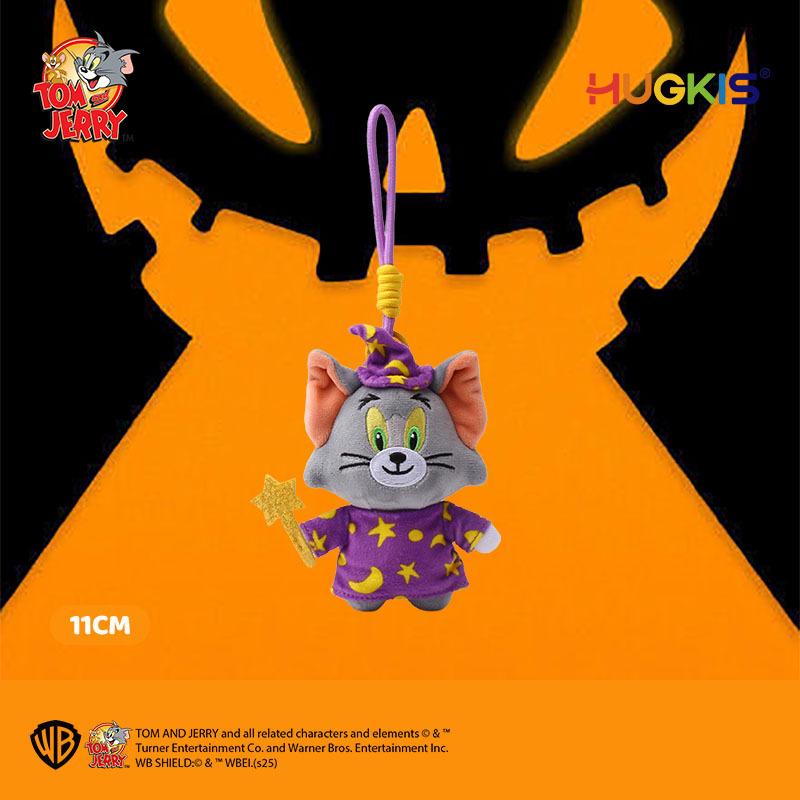 Tom & Jerry Plush Toys: Cat Pendant & Mouse Keychain Charms for Kids