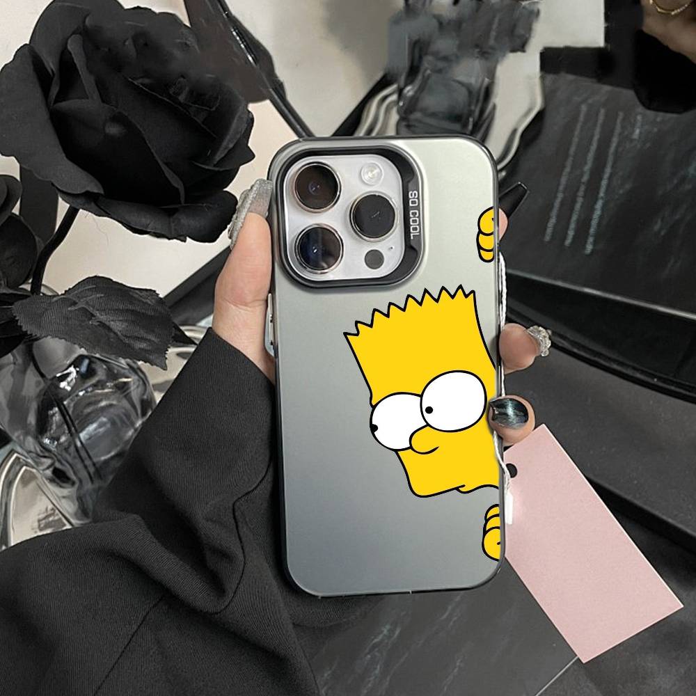 Anime T-The S-Simpsons-s Phone Case For IPhone 16 17 15 14 12 13 Pro Max white Color Shockproof Cover