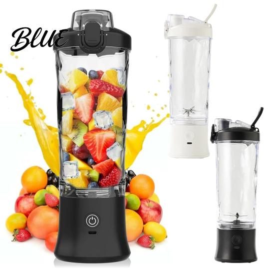 Mini Fruit Juicer Bottle for Daily Nutrition Portable Blender Cup USB Fast Charging Personal Size Juicer 600ml Capacity Compact Kitchen Stainless