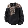 American Style Minimalist Solid Color Hoodie Men Women Loose Streetwear Couple Casual Top