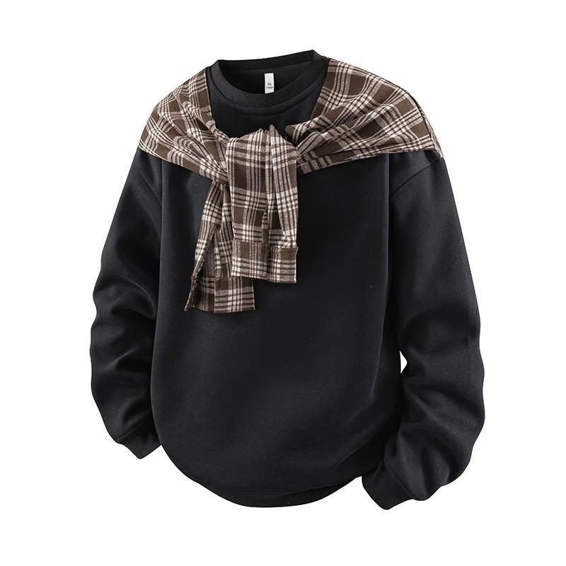 American Style Minimalist Solid Color Hoodie Men Women Loose Streetwear Couple Casual Top