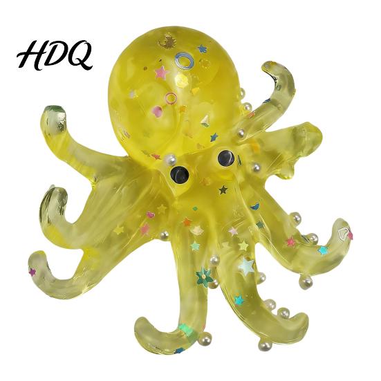3D Octopus Toy Mini Squeeze Anxiety Stress Relief Relaxation Hand Soft Stretchy Sea Animal Sensory Party Favors Ball