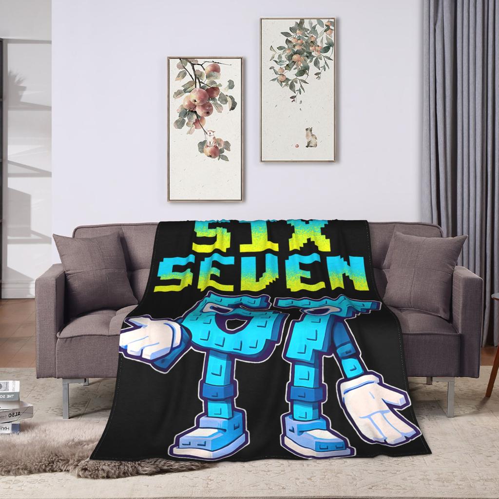 2025 Trending 67 Six Seven 6-7 Funny Italian Brainrot Blanket - Warm Fluffy Cozy Throw For Men Women Couch Sofa Multiple Sizes