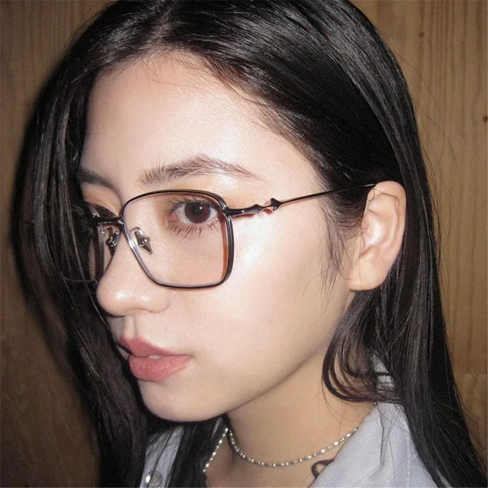 Anti Blue Light Irregular Square Shades With Metal Frame Vintage Small Square Sunglasses High-End Eyeglasses Frames
