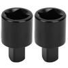 2pcs Chrome Vanadium Steel Socket Adapter Converter 1/2 to 3/8 Impact Socket Adapter  Sleeve Reducer