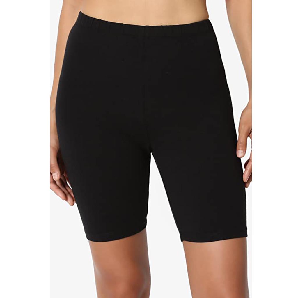 Športová joga Jednofarebné Stredná dĺžka Stehna Strečová Bavlna Spandex Vysoký Pás Aktívne Krátke Legíny