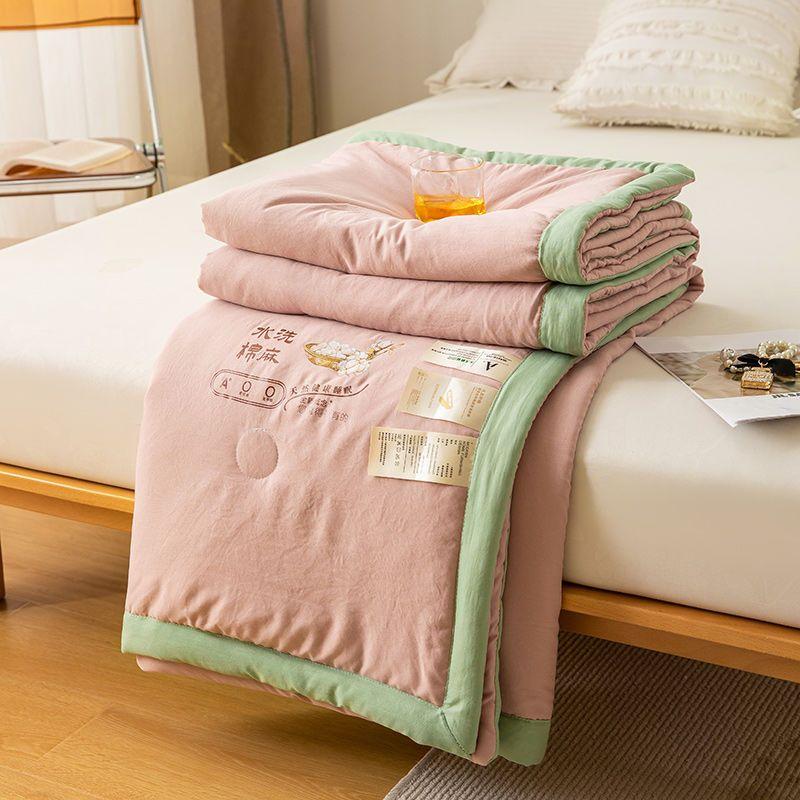 Summer Air Condition Quilt Soybean Cotton Thin Blanket Student Dormitory Spring and Autumn Summer Cool Quilt